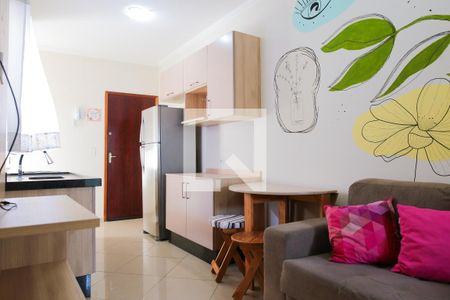 Sala / Cozinha de apartamento para alugar com 2 quartos, 76m² em Jardim Utinga, Santo André