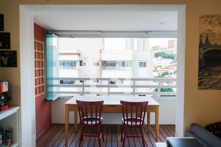 Varanda da Sala de apartamento para alugar com 1 quarto, 62m² em Vila Anglo Brasileira, São Paulo