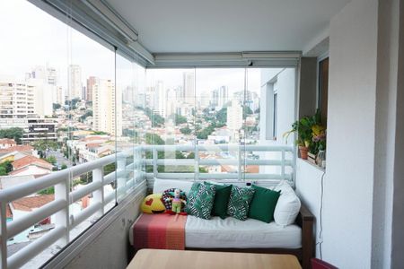 Varanda da Sala de apartamento para alugar com 1 quarto, 62m² em Vila Anglo Brasileira, São Paulo