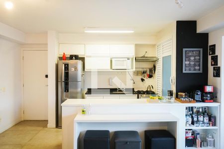 Sala/Cozinha de apartamento para alugar com 1 quarto, 62m² em Vila Anglo Brasileira, São Paulo