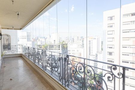 Varanda da Sala de apartamento à venda com 4 quartos, 584m² em Higienópolis, São Paulo