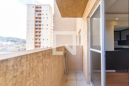 Varanda da Sala de apartamento para alugar com 2 quartos, 50m² em Vila João Ramalho, Santo André