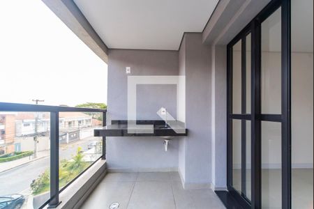 Varanda da Sala de apartamento para alugar com 3 quartos, 90m² em Vila Assunção, Santo André