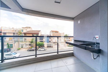 Varanda da Sala de apartamento para alugar com 3 quartos, 90m² em Vila Assunção, Santo André