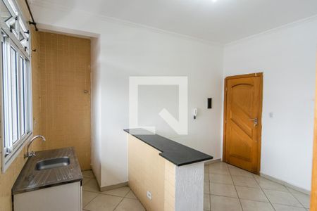 Sala e cozinha de apartamento para alugar com 1 quarto, 38m² em Brás, São Paulo