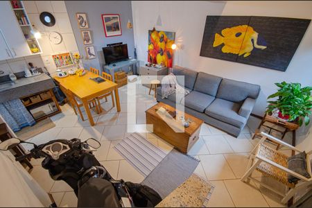 Sala de Estar/Jantar de casa de condomínio à venda com 2 quartos, 65m² em Vila Conceição, Porto Alegre