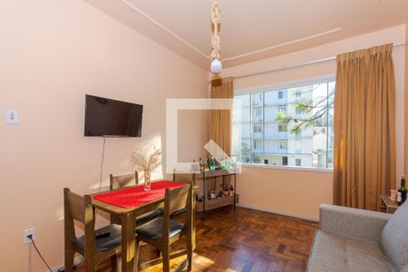 Sala de apartamento à venda com 1 quarto, 44m² em Petrópolis, Porto Alegre