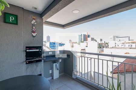 Varanda Gourmet de apartamento à venda com 2 quartos, 59m² em Vila São Pedro, Santo André