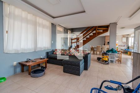 Sala de casa de condomínio à venda com 4 quartos, 370m² em Campo Novo, Porto Alegre