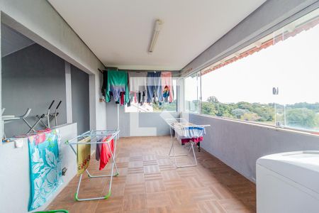 Varanda de casa de condomínio à venda com 4 quartos, 370m² em Campo Novo, Porto Alegre