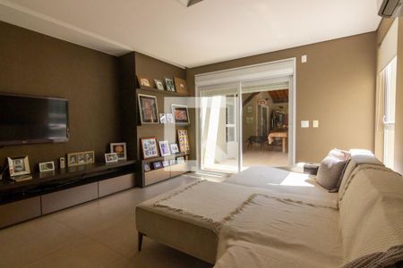 Sala de TV de casa de condomínio à venda com 5 quartos, 412m² em Swiss Park, Campinas