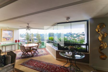 Varanda da Sala de apartamento à venda com 3 quartos, 370m² em Real Parque, São Paulo