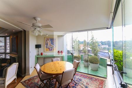 Varanda da Sala de apartamento para alugar com 3 quartos, 370m² em Real Parque, São Paulo
