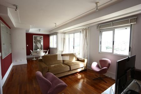 sala de apartamento para alugar com 1 quarto, 55m² em Paraíso do Morumbi, São Paulo