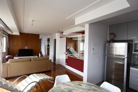 sala de apartamento para alugar com 1 quarto, 55m² em Paraíso do Morumbi, São Paulo