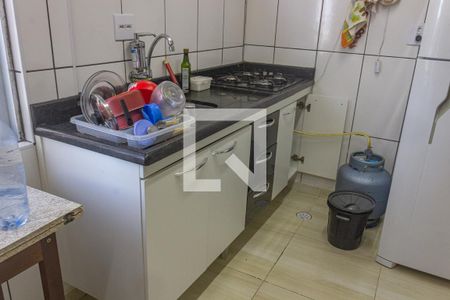 Cozinha de kitnet/studio para alugar com 1 quarto, 35m² em Mirim, Praia Grande