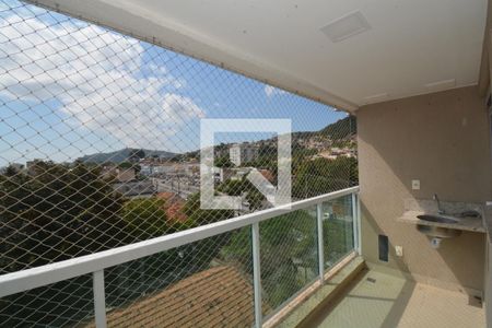 Varanda da Sala de apartamento para alugar com 2 quartos, 65m² em Campinho, Rio de Janeiro