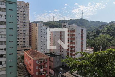 Vista de kitnet/studio para alugar com 1 quarto, 32m² em José Menino, Santos