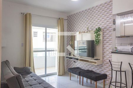 Sala de apartamento para alugar com 2 quartos, 71m² em Aviação, Praia Grande