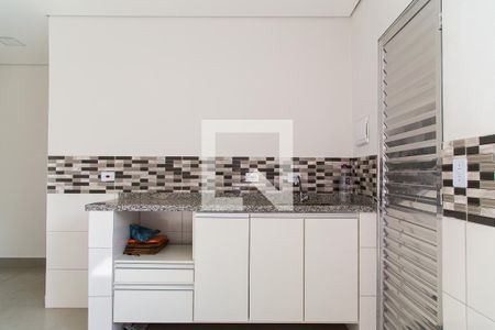 Sala e Cozinha - Detalhe de apartamento para alugar com 1 quarto, 24m² em Vila Monte Alegre, São Paulo