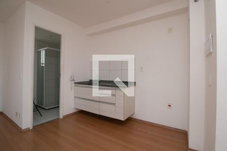 Cozinha de apartamento para alugar com 1 quarto, 26m² em Jardim Brasília (zona Norte), São Paulo