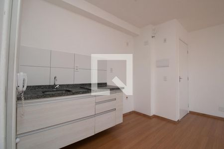 Cozinha de apartamento para alugar com 1 quarto, 26m² em Jardim Brasília (zona Norte), São Paulo