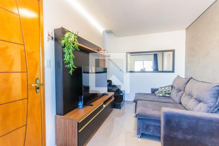 Sala de apartamento à venda com 2 quartos, 100m² em Vila Metalúrgica, Santo André