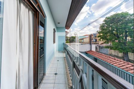 Varanda da Sala de casa à venda com 3 quartos, 150m² em Vila Homero Thon, Santo André