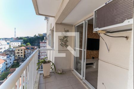 Varanda da Sala  de apartamento à venda com 2 quartos, 70m² em São Cristóvão, Rio de Janeiro