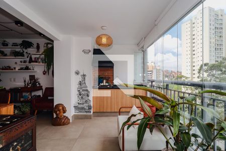 Varanda da Sala de apartamento para alugar com 2 quartos, 92m² em Vila Andrade, São Paulo