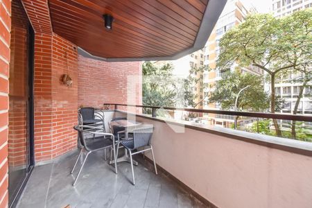 Varanda da Sala de apartamento para alugar com 4 quartos, 196m² em Higienópolis, São Paulo