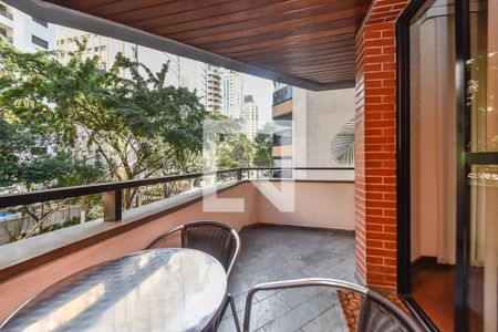 Varanda da Sala de apartamento para alugar com 4 quartos, 196m² em Higienópolis, São Paulo