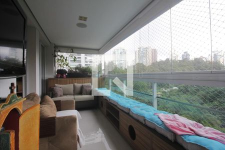 Varanda gourmet de apartamento à venda com 3 quartos, 142m² em Parque do Morumbi, São Paulo