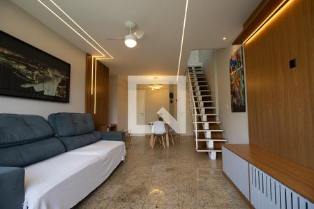 Sala de apartamento para alugar com 3 quartos, 158m² em Recreio dos Bandeirantes, Rio de Janeiro