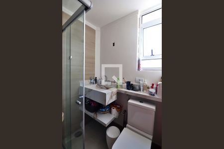 Banheiro da Suíte de apartamento à venda com 3 quartos, 180m² em Centro, Santo André