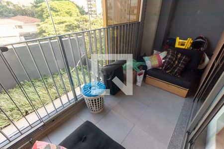 Varanda  de kitnet/studio para alugar com 1 quarto, 26m² em Sumarezinho, São Paulo