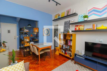 Sala  de apartamento à venda com 1 quarto, 55m² em Catete, Rio de Janeiro