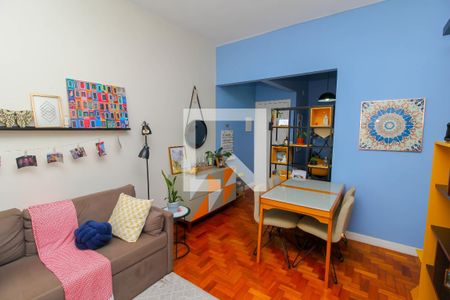 Sala  de apartamento à venda com 1 quarto, 55m² em Catete, Rio de Janeiro
