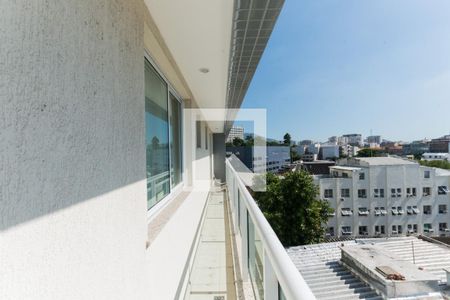 Varanda  de apartamento à venda com 2 quartos, 63m² em Praça da Bandeira, Rio de Janeiro