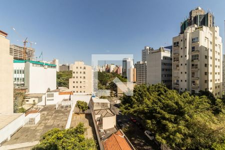 Vista da Sala de apartamento à venda com 1 quarto, 53m² em Consolação, São Paulo