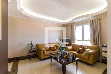 Sala de estar com lareira de apartamento à venda com 4 quartos, 210m² em Loteamento Residencial Vila Bella, Campinas