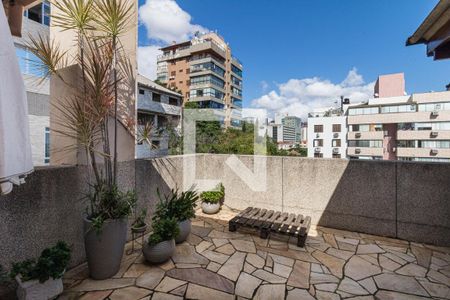 Varanda da suite de apartamento à venda com 3 quartos, 180m² em Moinho de Vento, Porto Alegre