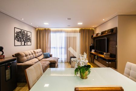 Sala de apartamento à venda com 2 quartos, 69m² em Vila Humaitá, Santo André