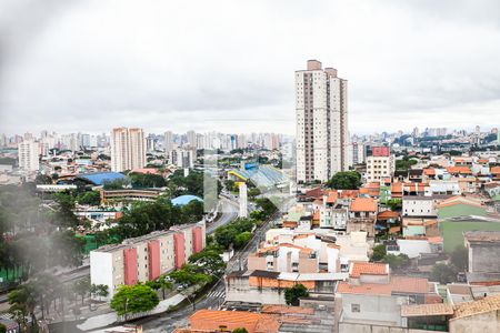 Vista da Sala de apartamento à venda com 2 quartos, 69m² em Vila Humaitá, Santo André