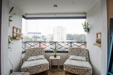 Varanda da Sala de apartamento à venda com 2 quartos, 64m² em Vila Guarani, São Paulo