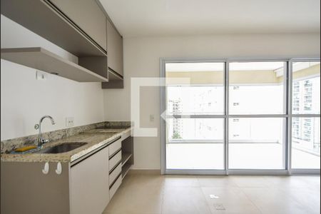 Vista Sala de apartamento para alugar com 1 quarto, 47m² em Campo Belo, São Paulo