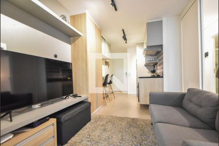 Sala de apartamento à venda com 1 quarto, 58m² em Campo Belo, São Paulo