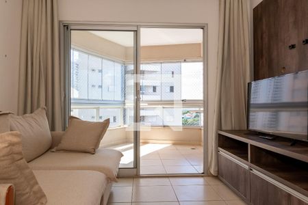 Vista da Sala de apartamento para alugar com 3 quartos, 95m² em Setor Bueno, Goiânia