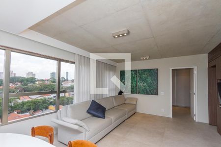 Sala de apartamento à venda com 1 quarto, 69m² em Campo Belo, São Paulo