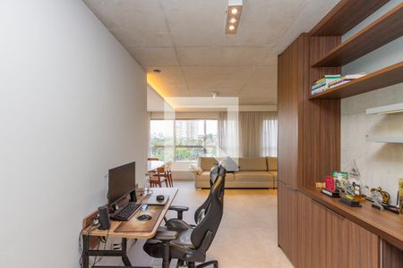 Sala de apartamento à venda com 1 quarto, 69m² em Campo Belo, São Paulo